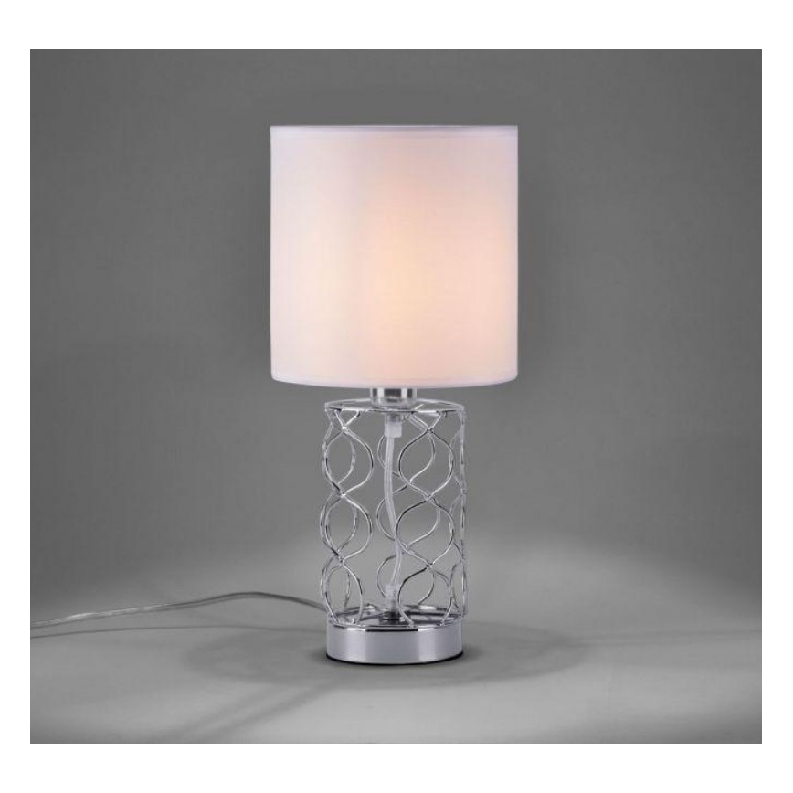 Leuchten Direkt 14615-55 - Pöytälamppu DEVA 1xE14/40W/230V mattakromi