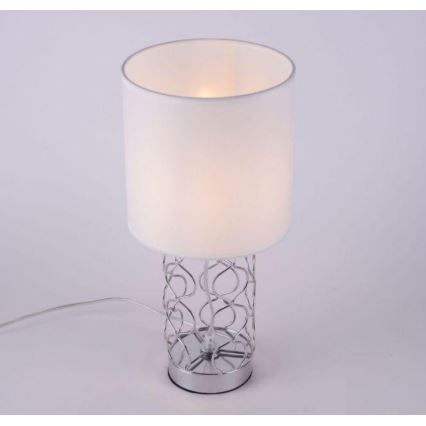 Leuchten Direkt 14615-55 - Pöytälamppu DEVA 1xE14/40W/230V mattakromi