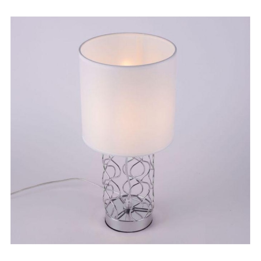 Leuchten Direkt 14615-55 - Pöytälamppu DEVA 1xE14/40W/230V mattakromi