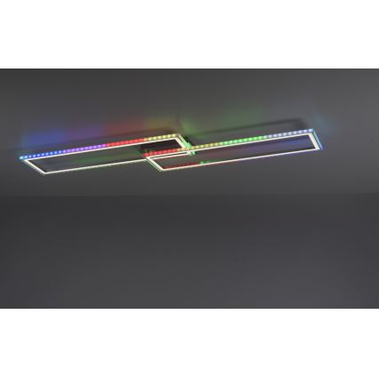 Leuchten Direkt 14635-55 - Himmennettävä LED-RGB-kattovalaisin FELIX LED/34,5W/230V Leuchten Direkt 14635-55 - Himmennettävä LED-RGB-kattovalaisin FELIX 34,5W/230V + kaukosäädin