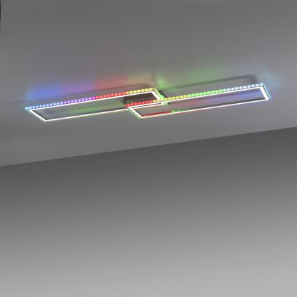 Leuchten Direkt 14635-55 - Himmennettävä LED-RGB-kattovalaisin FELIX LED/34,5W/230V Leuchten Direkt 14635-55 - Himmennettävä LED-RGB-kattovalaisin FELIX 34,5W/230V + kaukosäädin