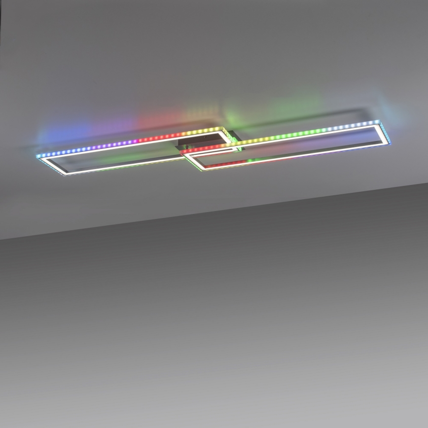 Leuchten Direkt 14635-55 - Himmennettävä LED-RGB-kattovalaisin FELIX LED/34,5W/230V Leuchten Direkt 14635-55 - Himmennettävä LED-RGB-kattovalaisin FELIX 34,5W/230V + kaukosäädin