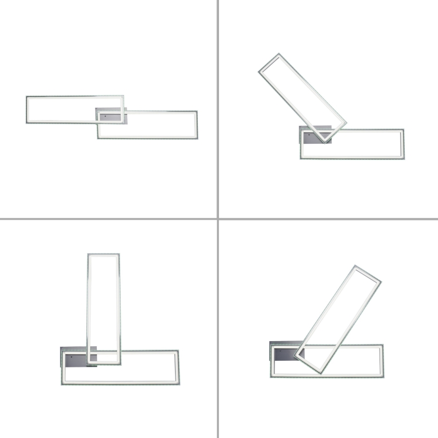 Leuchten Direkt 14635-55 - Himmennettävä LED-RGB-kattovalaisin FELIX LED/34,5W/230V Leuchten Direkt 14635-55 - Himmennettävä LED-RGB-kattovalaisin FELIX 34,5W/230V + kaukosäädin