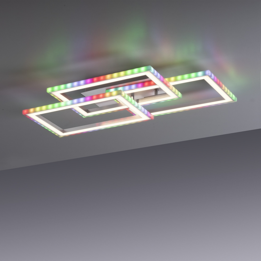 Leuchten Direkt 14636-55 - Himmennettävä LED-RGB-kattovalaisin FELIX LED/35W/230V +kaukosäädin