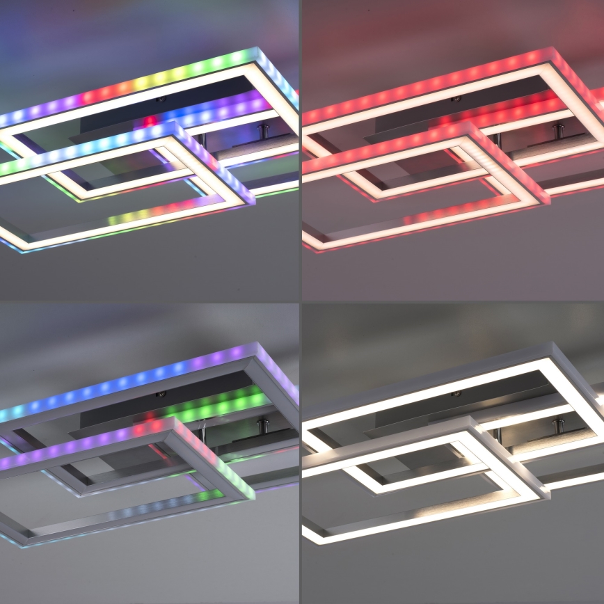 Leuchten Direkt 14636-55 - Himmennettävä LED-RGB-kattovalaisin FELIX LED/35W/230V +kaukosäädin