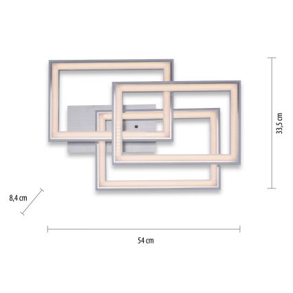 Leuchten Direkt 14636-55 - Himmennettävä LED-RGB-kattovalaisin FELIX LED/35W/230V +kaukosäädin