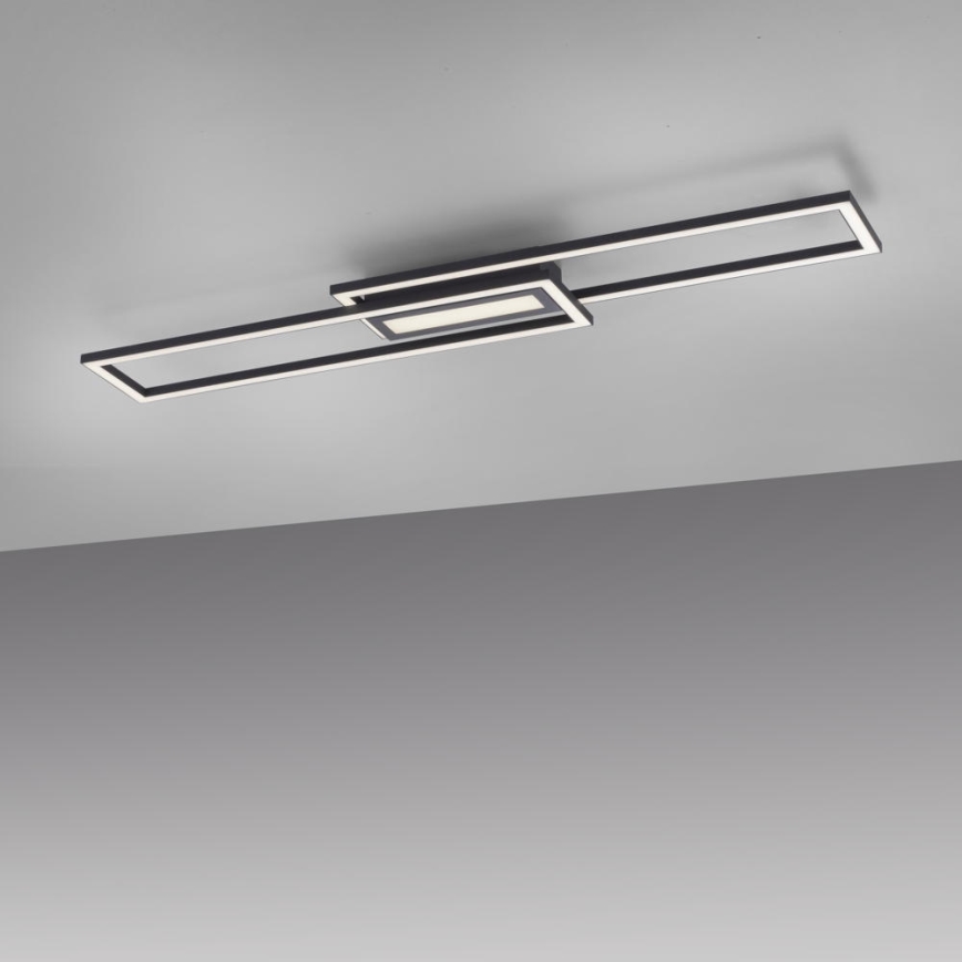 Leuchten Direkt 14696-18 - LED Himmennettävä pinta-asennettava kattokruunu ASMIN LED/45W/230V musta