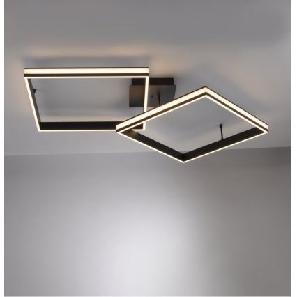 Leuchten Direkt 14700-18 - LED Himmennettävä pinta-asetettava kattokruunu ELIS 2xLED/19W/230V + kauko-ohjain