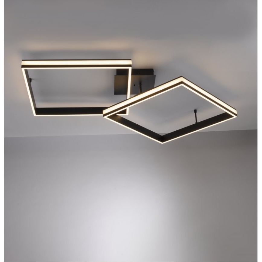Leuchten Direkt 14700-18 - LED Himmennettävä pinta-asetettava kattokruunu ELIS 2xLED/19W/230V + kauko-ohjain