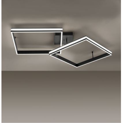 Leuchten Direkt 14700-18 - LED Himmennettävä pinta-asetettava kattokruunu ELIS 2xLED/19W/230V + kauko-ohjain