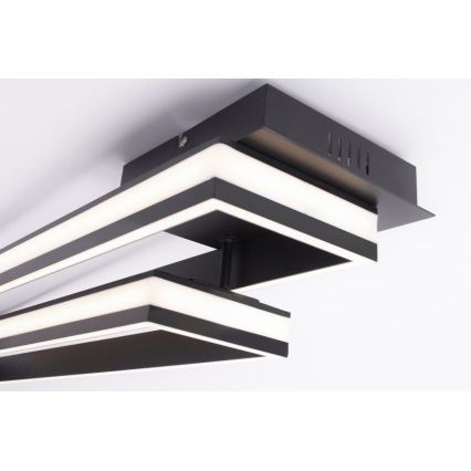 Leuchten Direkt 14701-18 - LED Himmennettävä pinta-asetettava kattokruunu ELIS 2xLED/19W/230V + kauko-ohjain