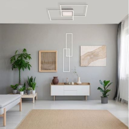 Leuchten Direkt 14711-55 - LED Himmennettävä kattovalo ASMIN LED/42W/230V 3000-5000K + kauko-ohjain