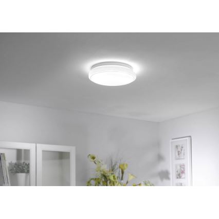 Leuchten Direkt 14742-16 - LED RGB Himmennettävä kattovalo JUPI LOLASMART LED/18W/230V Tuya 2700-5000K + kauko-ohjain