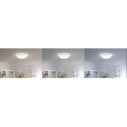 Leuchten Direkt 14742-16 - LED RGB Himmennettävä kattovalo JUPI LOLASMART LED/18W/230V Tuya 2700-5000K + kauko-ohjain