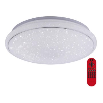 Leuchten Direkt 14743-16 - LED RGB Himmennettävä kattovalo JUPI LED/28W/230V Tuya 2700-5000K + kauko-ohjain