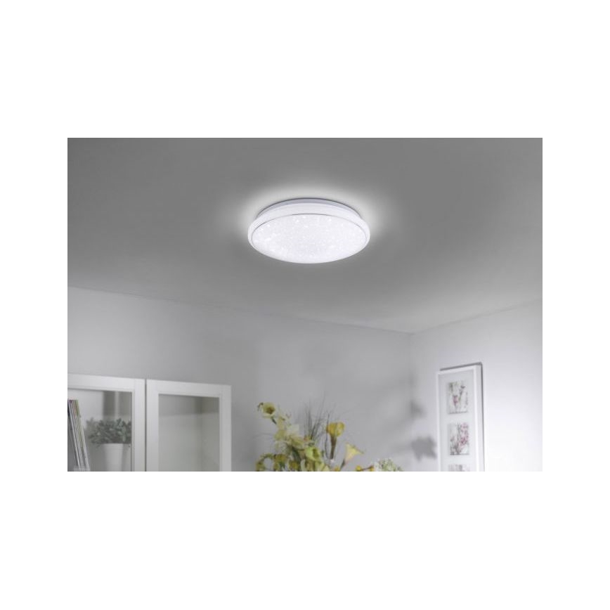 Leuchten Direkt 14743-16 - LED RGB Himmennettävä kattovalo JUPI LED/28W/230V Tuya 2700-5000K + kauko-ohjain