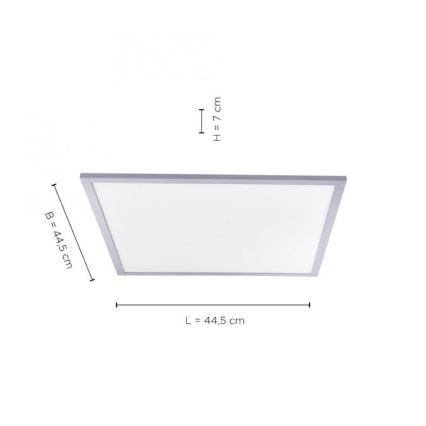 Leuchten Direkt 14752-21 - LED-kattovalo FLAT LED/17W/230V