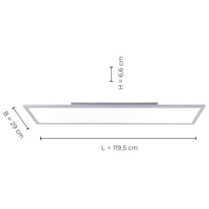 Leuchten Direkt 14753-21 - LED Pinta-asetettava paneeli FLAT LED/22W/230V