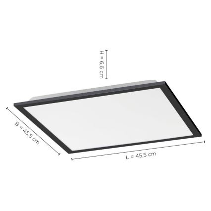 Leuchten Direkt 14755-18 - LED Himmennettävä kattovalo FLAT LED/28W/230V 2700-5000 + kauko-ohjain