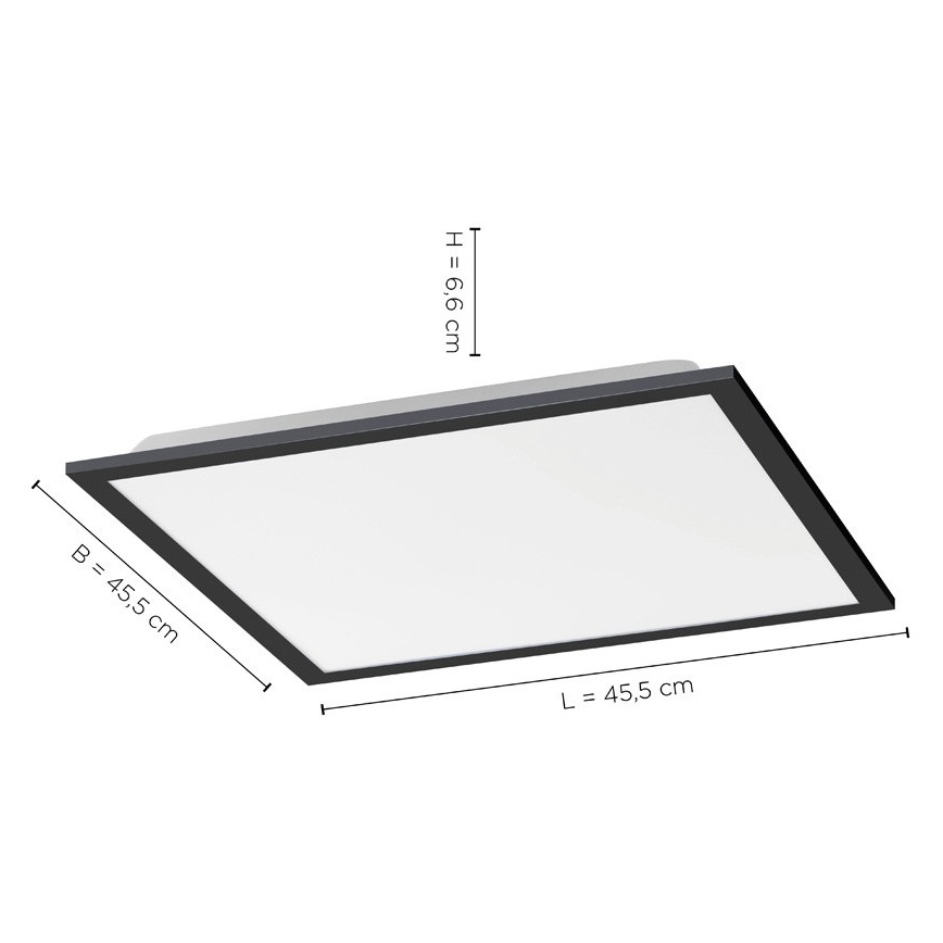Leuchten Direkt 14755-18 - LED Himmennettävä kattovalo FLAT LED/28W/230V 2700-5000 + kauko-ohjain
