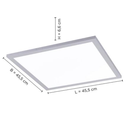 Leuchten Direkt 14755-21- LED Himmennettävä kattovalo FLAT LED/28W/230V 2700-5000K + kauko-ohjain