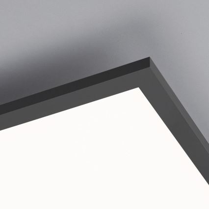 Leuchten Direkt 14757-18 - LED Himmennettävä pinta-asetettava paneeli  FLAT LED/36W/230V 2700-5000K musta + kauko-ohjain