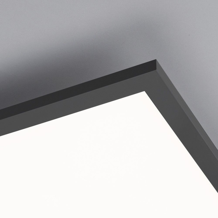 Leuchten Direkt 14757-18 - LED Himmennettävä pinta-asetettava paneeli  FLAT LED/36W/230V 2700-5000K musta + kauko-ohjain
