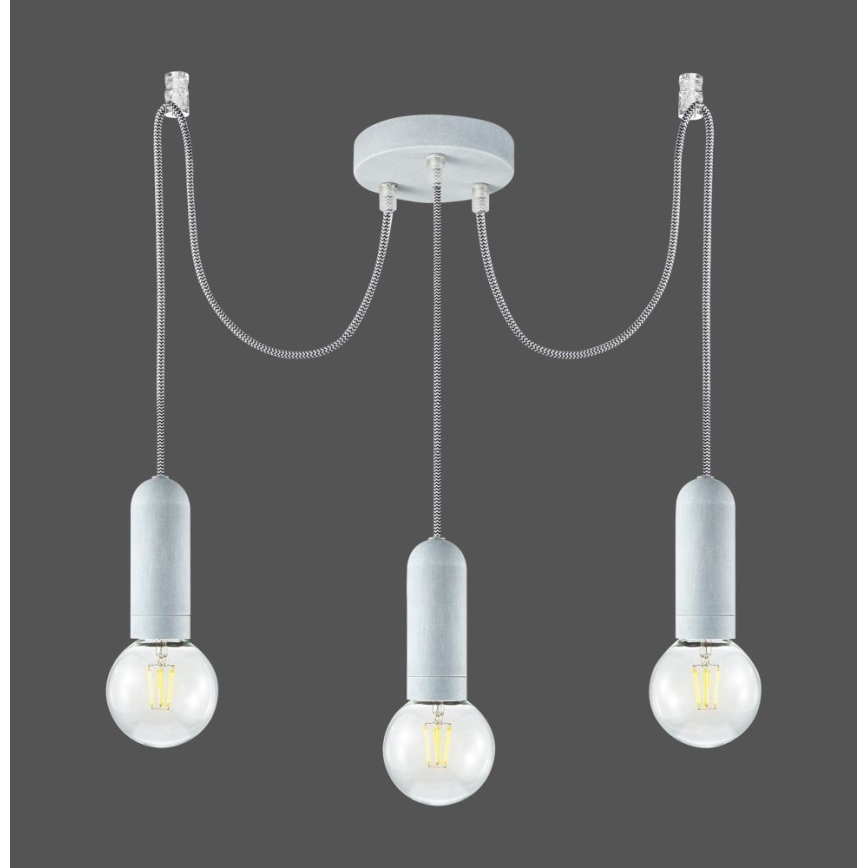 Leuchten Direkt 14776-22 - Kattokruunu johdossa TURN ME 3xE27/60W/230V hämähäkki