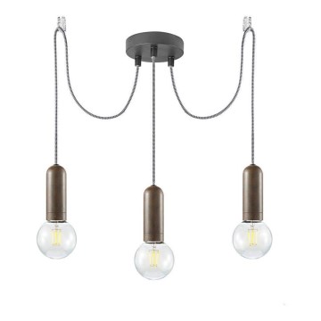 Leuchten Direkt 14776-48 - Kattokruunu johdossa TURN ME 3xE27/60W/230V hämähäkki