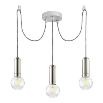 Leuchten Direkt 14776-55 - Kattokruunu johdossa TURN ME 3xE27/60W/230V hämähäkki