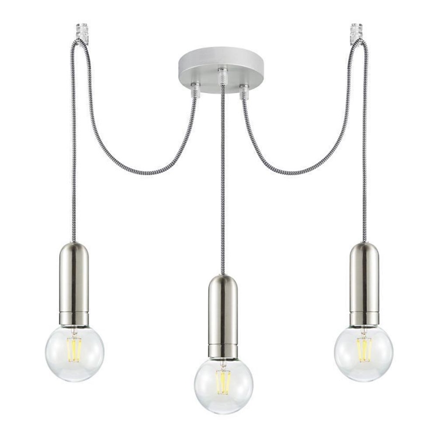 Leuchten Direkt 14776-55 - Kattokruunu johdossa TURN ME 3xE27/60W/230V hämähäkki