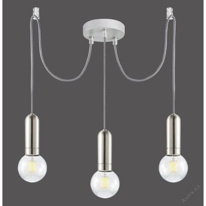 Leuchten Direkt 14776-55 - Kattokruunu johdossa TURN ME 3xE27/60W/230V hämähäkki
