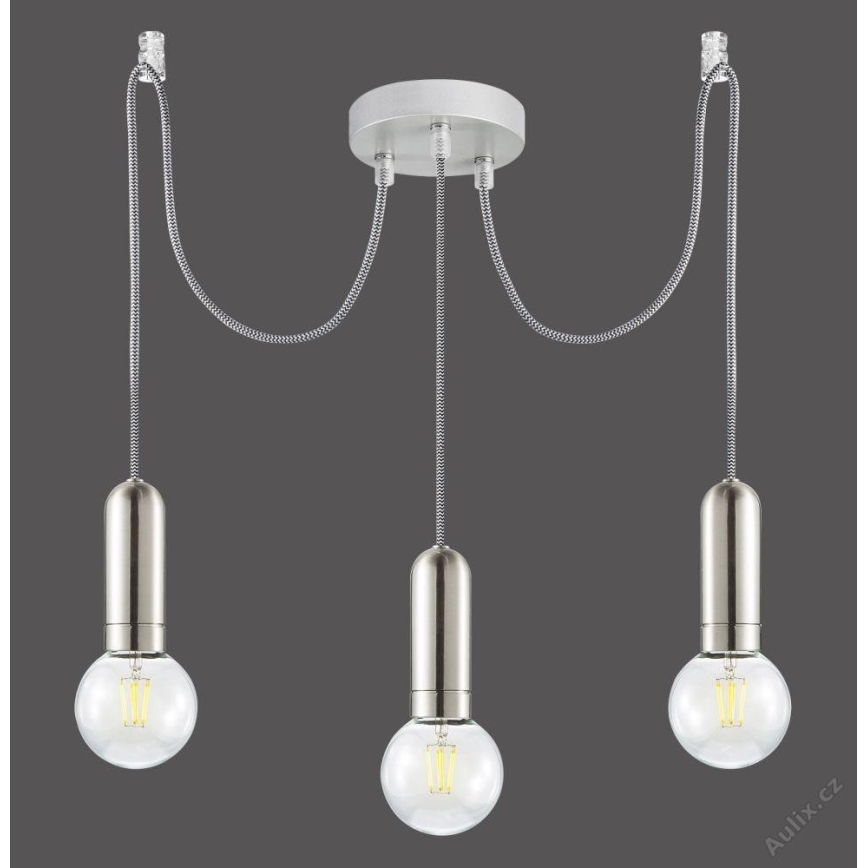 Leuchten Direkt 14776-55 - Kattokruunu johdossa TURN ME 3xE27/60W/230V hämähäkki