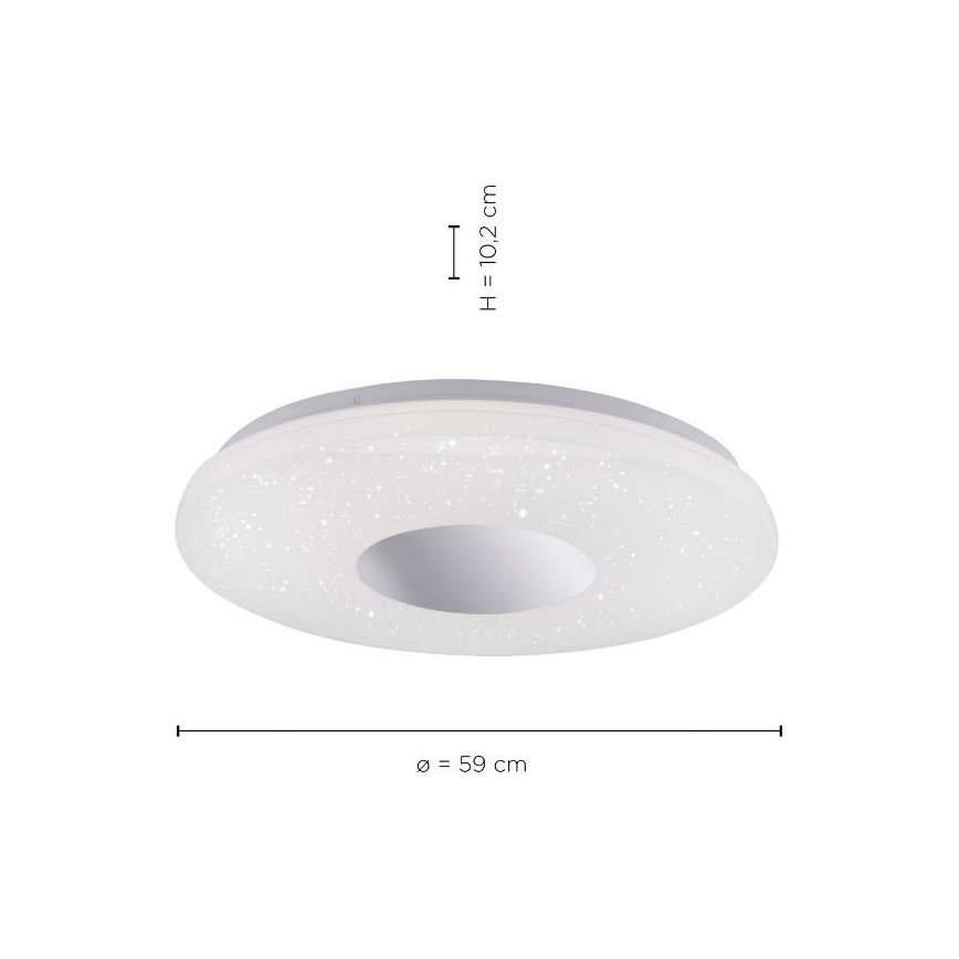 Leuchten Direkt 14822-17 - LED Kylpyhuoneen kattovalo sensorilla LAVINIA LED/40W/230V IP44