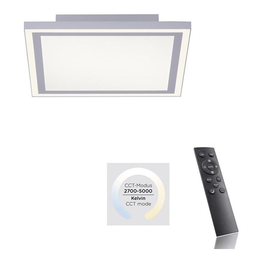 Leuchten Direkt 14850-16 - LED Himmennysvalo LED/17W/230V + LED/13W + kauko-ohjaus