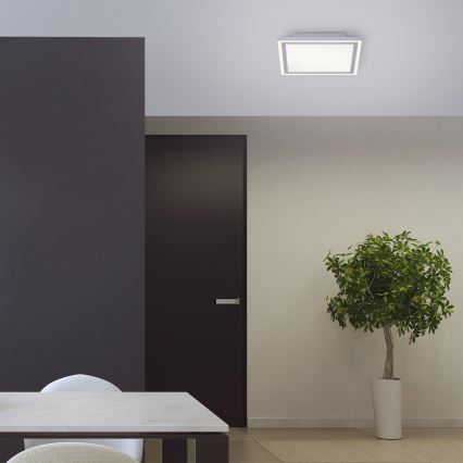 Leuchten Direkt 14850-16 - LED Himmennysvalo LED/17W/230V + LED/13W + kauko-ohjaus