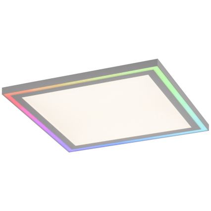 Leuchten Direkt 14900-16 - Himmennettävä LED-RGB-kattovalaisin EDGING LED/24W/230V + kauko-ohjaus