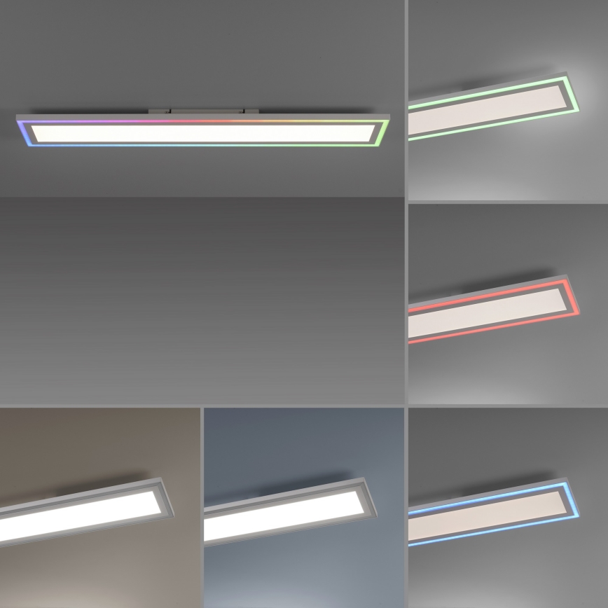 Leuchten Direkt 1490116-LED RGB Himmennettävä kattovalo EDGING LED/24W/230V + kaukosäädin
