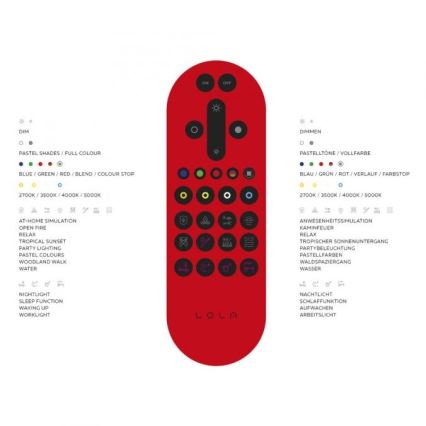 Leuchten Direkt 15110-21 - LED RGB Himmennettävä kattovalo LENI LOLASMART LED/40W/230V + kauko-ohjain