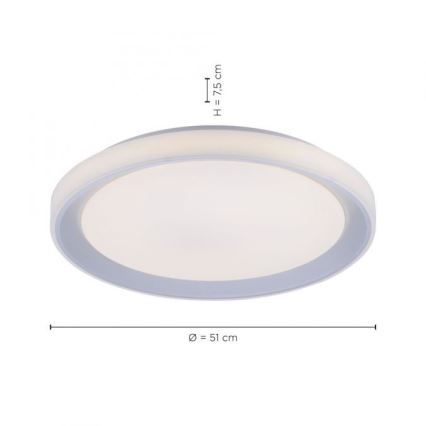 Leuchten Direkt 15110-21 - LED RGB Himmennettävä kattovalo LENI LOLASMART LED/40W/230V + kauko-ohjain