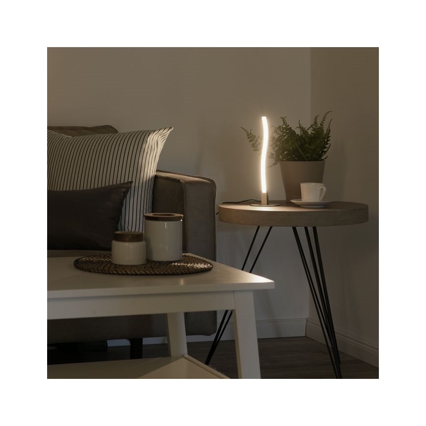 Leuchten Direkt 15128-55 - LED-pöytälamppu WAWE LED/3W/230V mattakromi