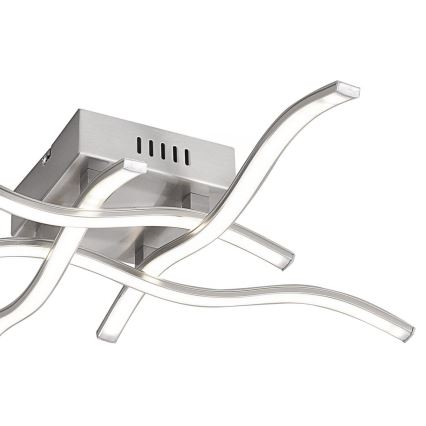 Leuchten Direkt 15131-55 - LED Pinta-asetettava kattokruunu WAWE 4xLED/4,6W/230V mattakromi