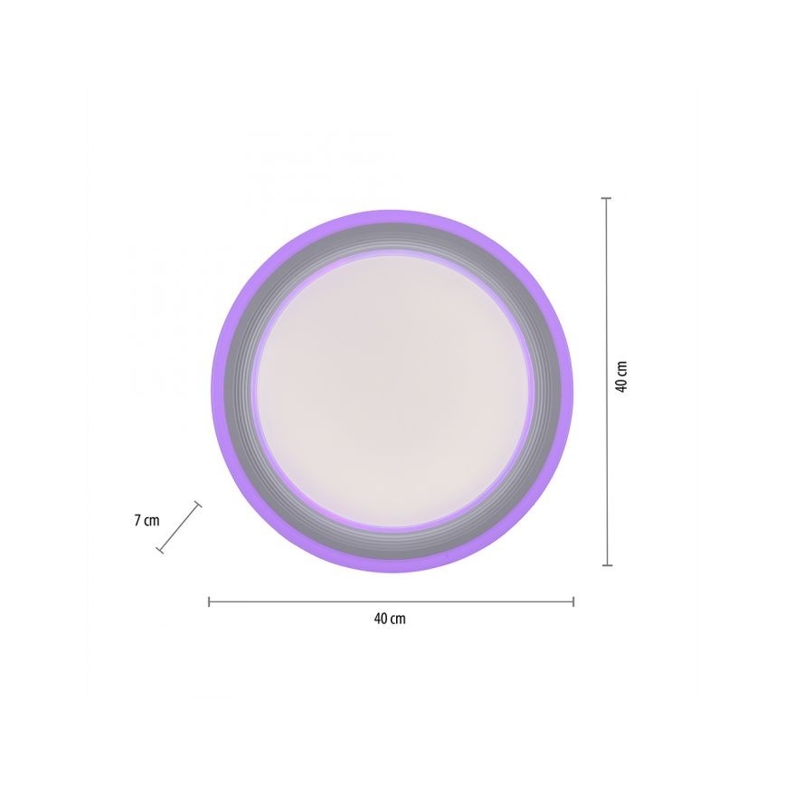 Leuchten Direkt 15152-16 - LED RGBW Himmennettävä valo SPHERIC LED/18W/230V+kaukosäädin