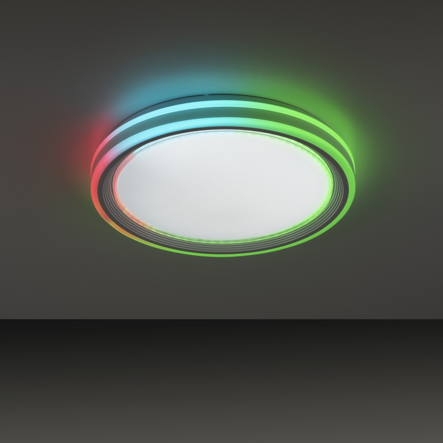 Leuchten Direkt 15154-16-LED RGB Himmennettävä kattovalo EDGING 39W/230V + kaukosäädin