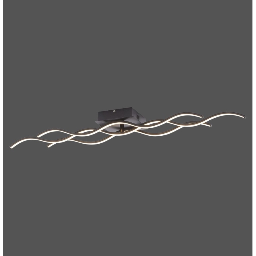 Leuchten Direkt 15166-18 - LED Pinta-asetettava kattokruunu WAWE LED/28W/230V musta
