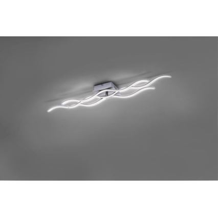 Leuchten Direkt 15166-55 - LED Pinta-asennettava kattokruunu WAWE LED/28W/230V mattakromi