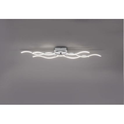 Leuchten Direkt 15166-55 - LED Pinta-asennettava kattokruunu WAWE LED/28W/230V mattakromi