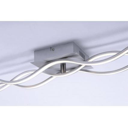 Leuchten Direkt 15166-55 - LED Pinta-asennettava kattokruunu WAWE LED/28W/230V mattakromi