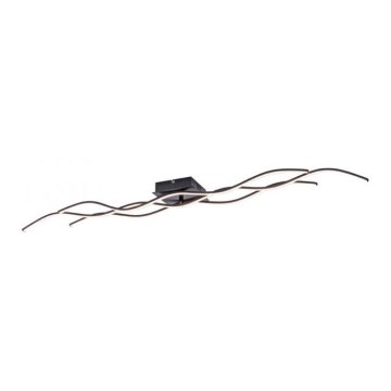 Leuchten Direkt 15167-18-LED Pinta-asetettava kattokruunu WAWE 2xLED/12,5W/230V+1xLED/17W musta