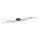 Leuchten Direkt 15167-18-LED Pinta-asetettava kattokruunu WAWE 2xLED/12,5W/230V+1xLED/17W musta